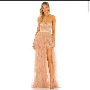 For love & lemons bustier gown